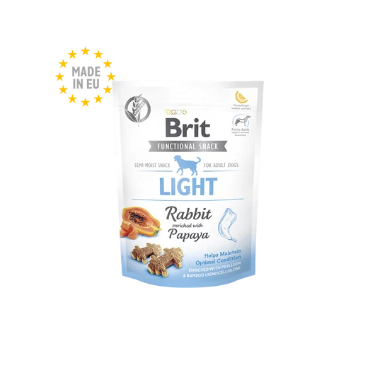 Brit Care Functional Light Monoproteines Félnedves Jutalomfalat Nyúl és Papaya 