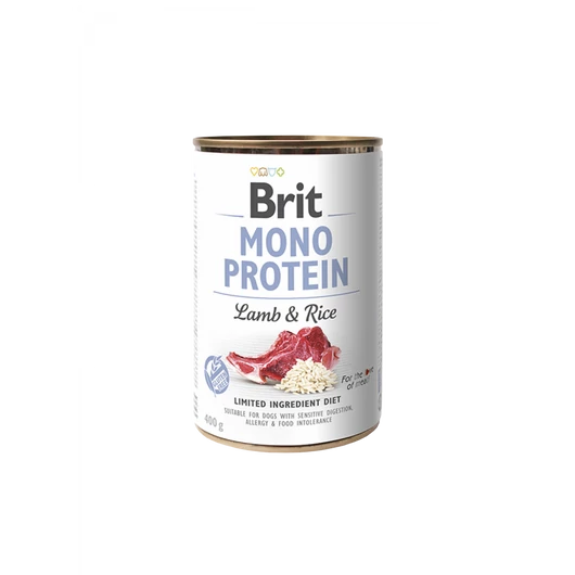 Brit Mono Protein Hipoallergén Gluténmentes Nedves Eledel Bárány És Barna Rizs
