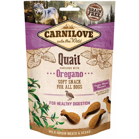 Carnilove Dog Semi Moist Snack Quail with oregano - Fürj oreganóval