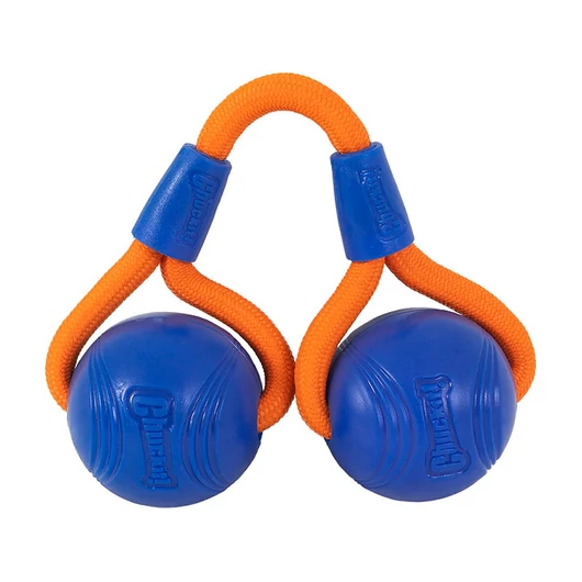 Chuckit Crunch duo tug labda kutyajáték kötéllel