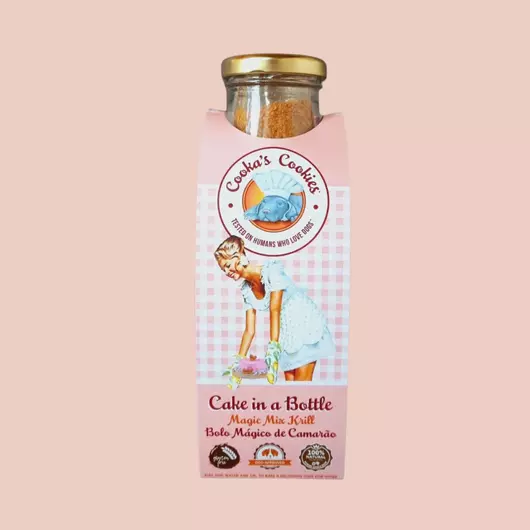 Cooka's Cake In A Bottle krill kutyatorta alappor üvegben