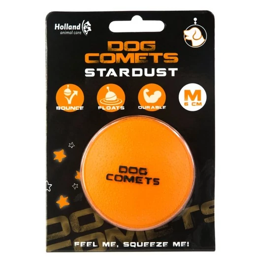 Dog Comets Stardust narancs labda M