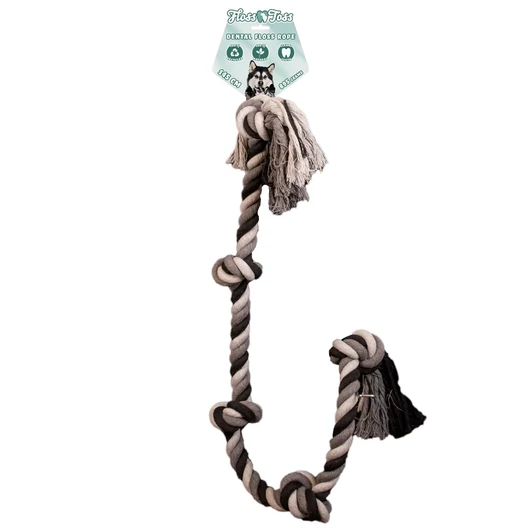 Floss Dental Rope 5 Csomós Fogselyem Kötél kutyajáték