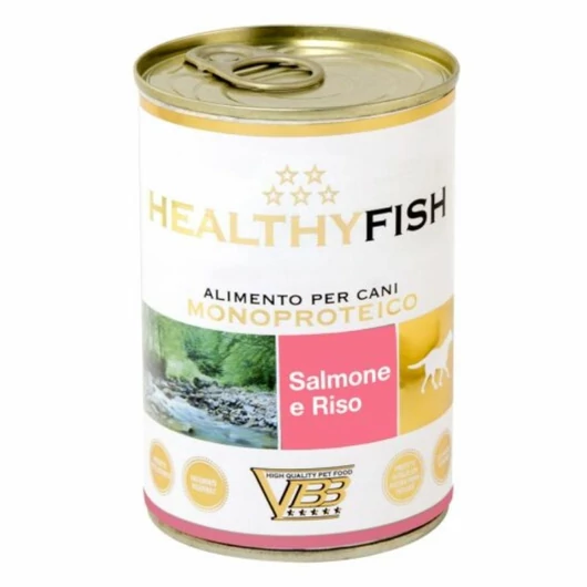 Healthy Fish 95% Lazac Monoproteines Paté Rizzsel Felnőtt kutyáknak 