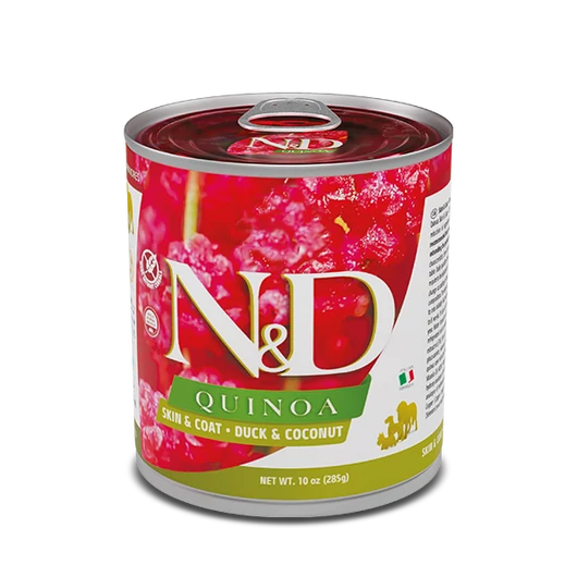 N&amp;D Dog Quinoa kacsa és kókusz nedves táp felnőtt kutyáknak