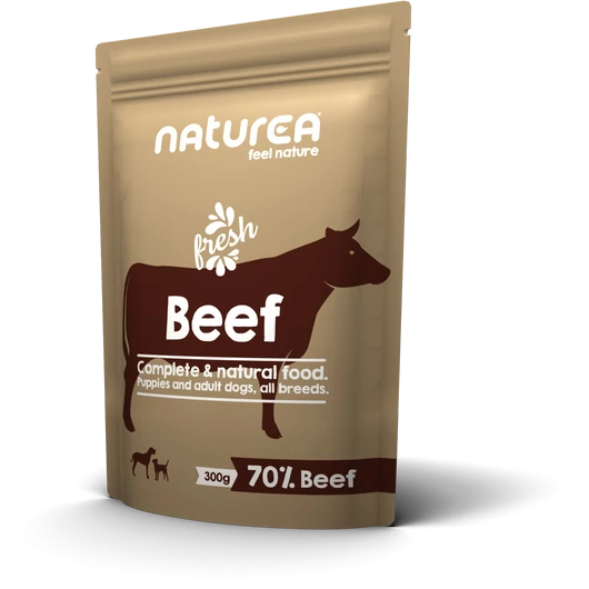 Naturea Hipoallergén Párolt Nedves Eledel Kutyáknak Marhás