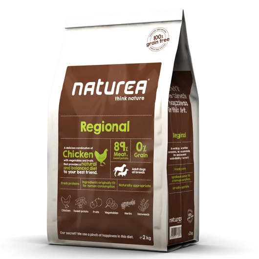 Naturea Regional Gabonamentes Csirkehúsos Kutyatáp