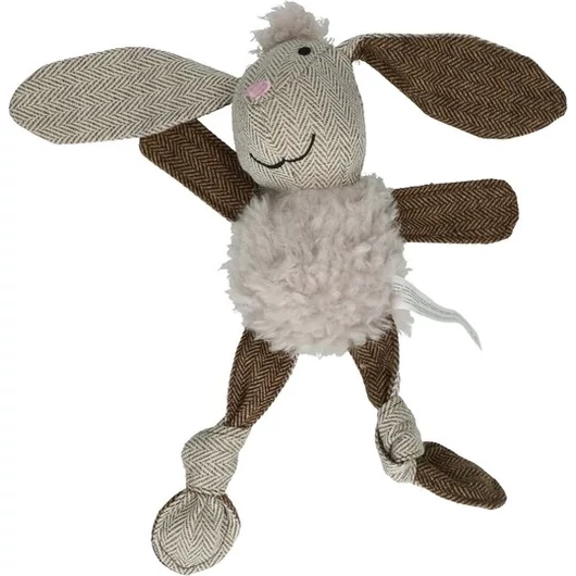 Wooly Luxury Flatfeet Bunny sípolós kutyajáték
