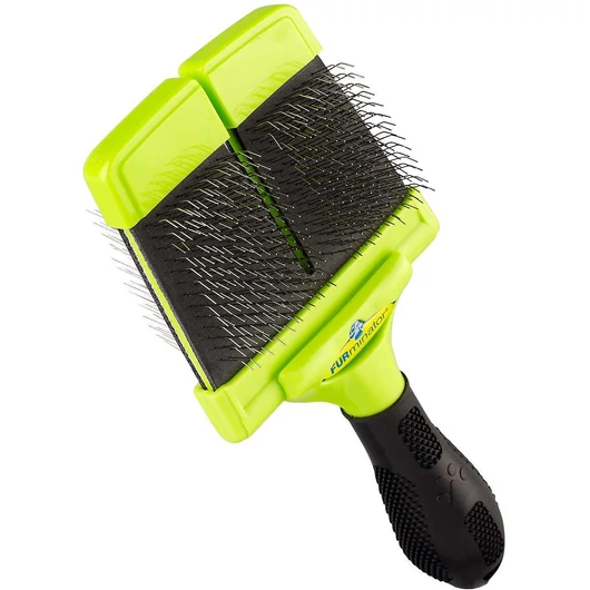 Furminator Slicker Brush - Puha sötéjű kétoldalas kefe