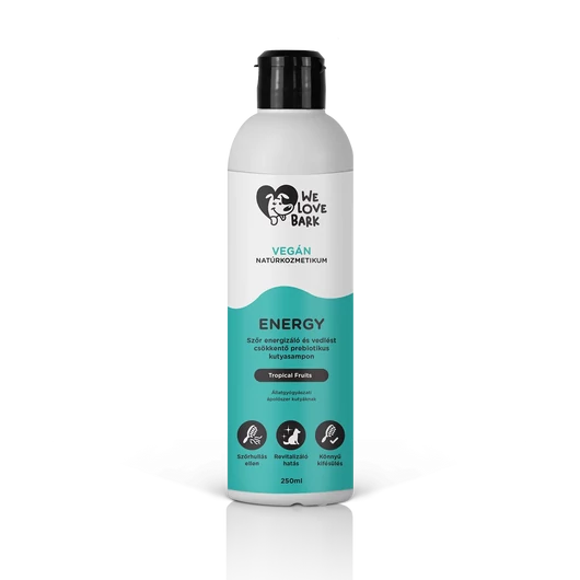 We Love Bark Energy vedlés csökkentő prebiotikus kutyasampon