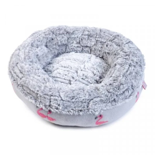 Zoon Flamingo fánk formájú extra puha plüss macskafekhely - 50 cm